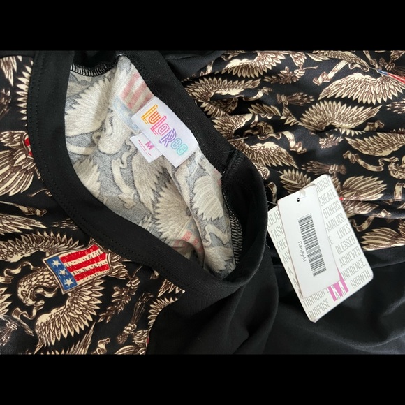 NWT Lularoe American Flag Eagle Randy - Picture 4 of 5